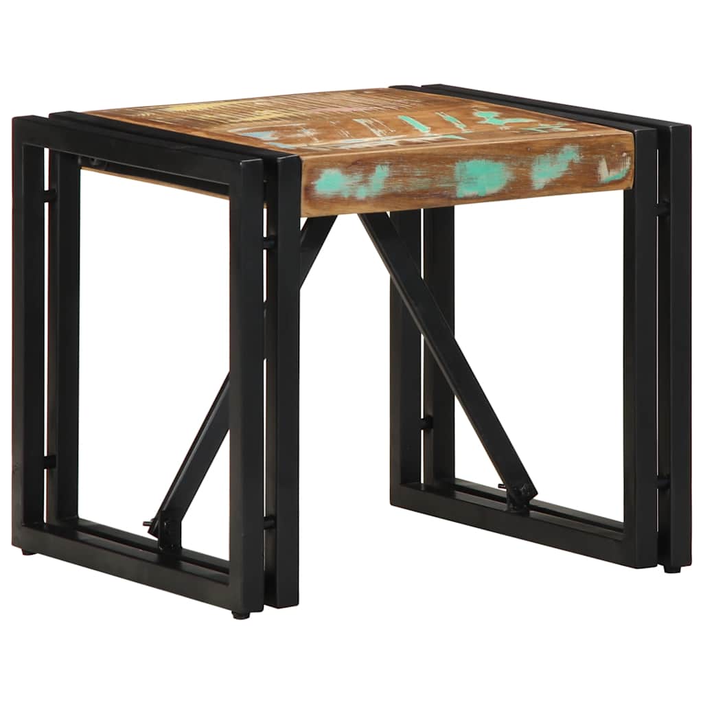 vidaXL Salontafel 100x100x35 cm massief ruw mangohout