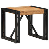 vidaXL Salontafel 100x100x35 cm massief ruw mangohout