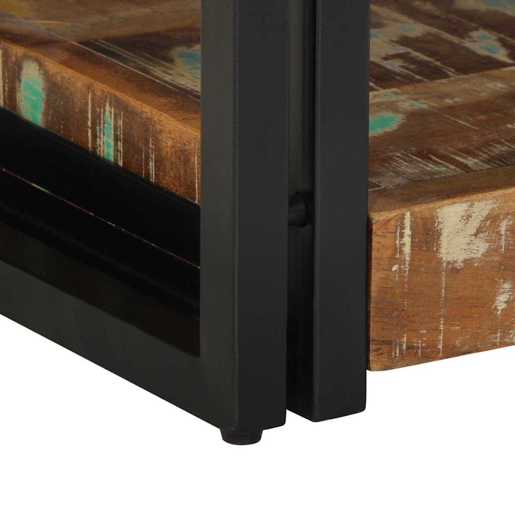 vidaXL Nachtkastje 40x35x50 cm massief ruw hout mango