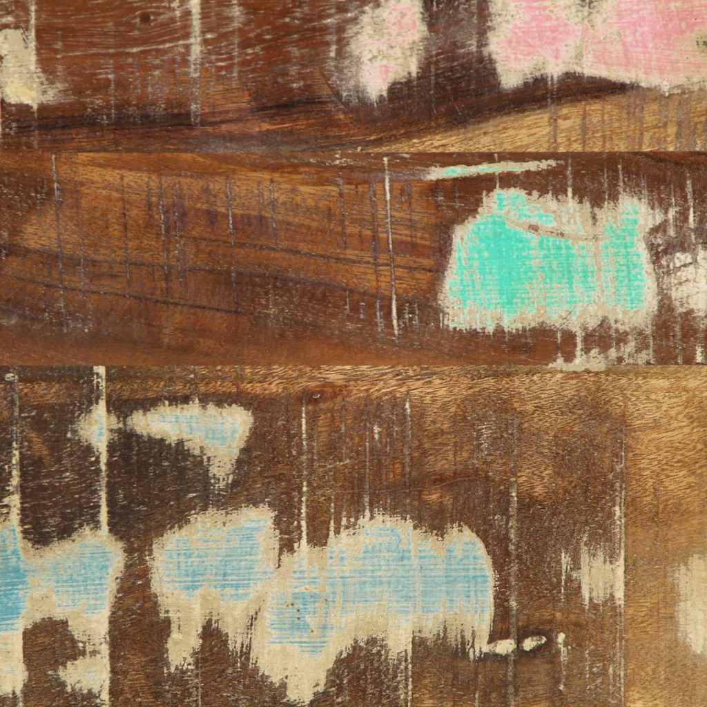 vidaXL Nachtkastje 40x35x50 cm massief ruw hout mango