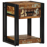 vidaXL Nachtkastje 40x35x50 cm massief ruw hout mango