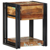 vidaXL Nachtkastje 40x35x50 cm massief ruw hout mango