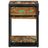 vidaXL Nachtkastje 40x35x50 cm massief ruw hout mango