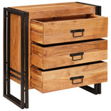 vidaXL Dressoir met lade Bruin 66 x 33 x 70 cm Massief Mango Hout