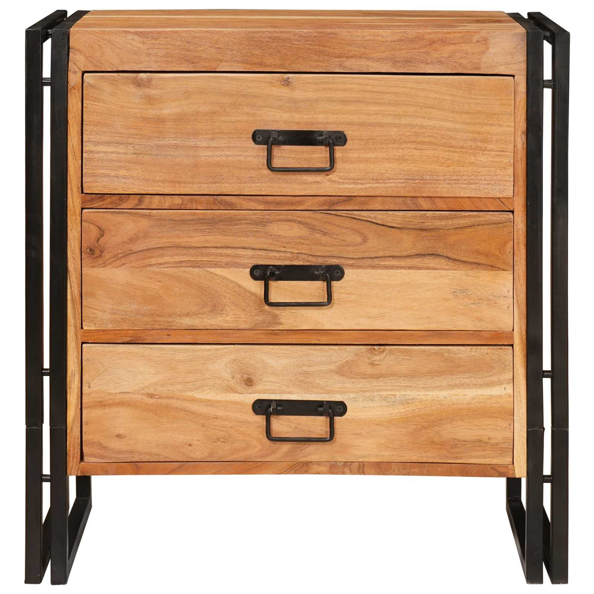 vidaXL Dressoir met lade Bruin 66 x 33 x 70 cm Massief Mango Hout