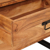 vidaXL Dressoir met lade Bruin 66 x 33 x 70 cm Massief Mango Hout