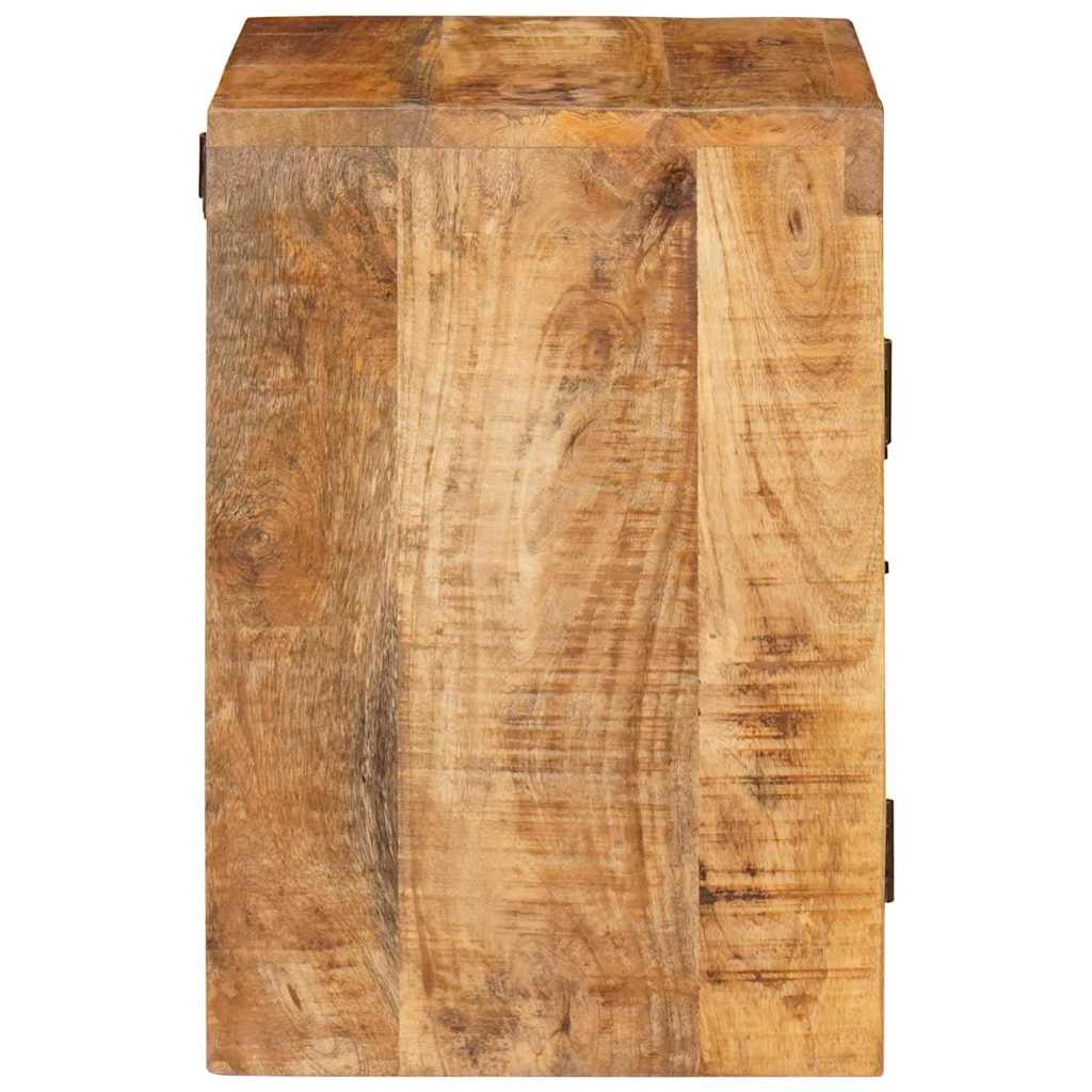 vidaXL Nachtkastje Bruin 35 x 33 x 48 cm Massief Mango Hout