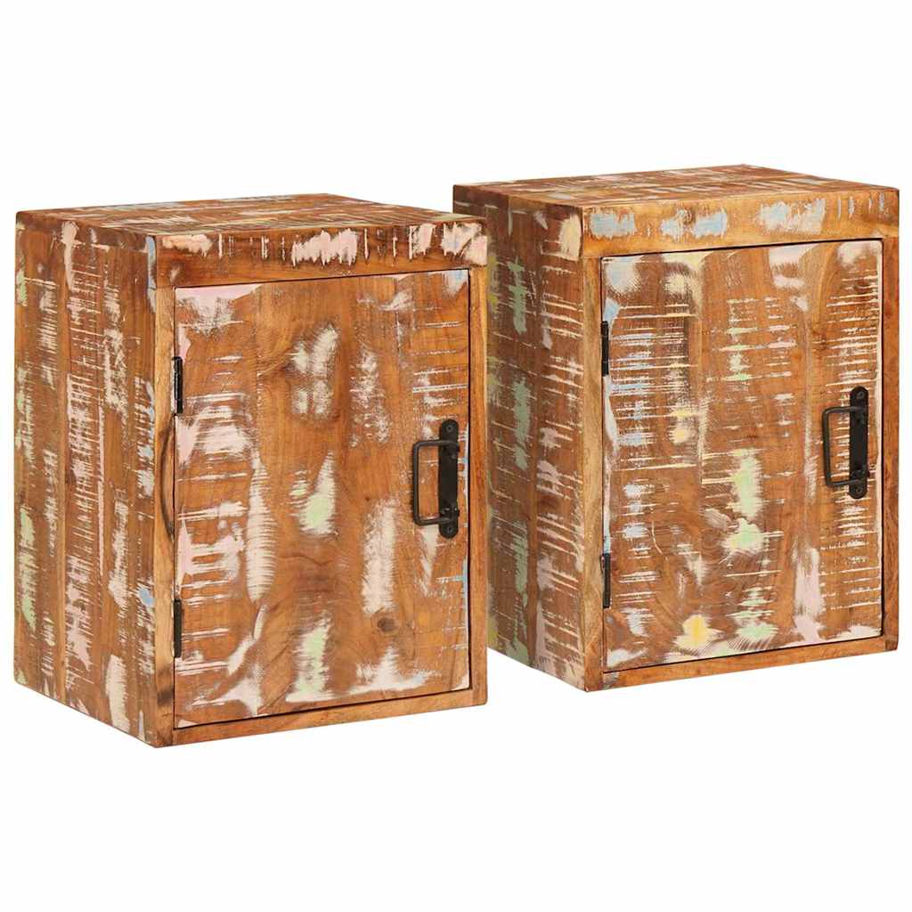 vidaXL Nachtkastje Bruin 35 x 33 x 48 cm Massief Mango Hout