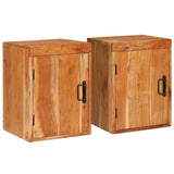vidaXL Nachtkastje Bruin 35 x 33 x 48 cm Massief Mango Hout