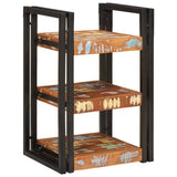 vidaXL Nachtkastje Bruin en Zwart 38 x 33 x 58 cm Massief Mango Hout