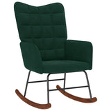 vidaXL Rocking Chair velvet light grey