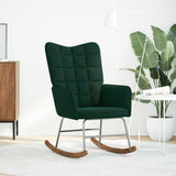 vidaXL Rocking Chair velvet light grey