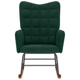 vidaXL Rocking Chair velvet light grey