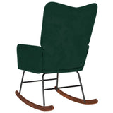 vidaXL Rocking Chair velvet light grey