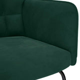vidaXL Rocking Chair velvet light grey