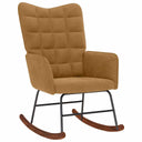 vidaXL Rocking Chair velvet light grey