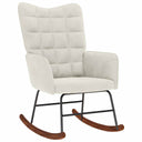 vidaXL Rocking Chair velvet light grey