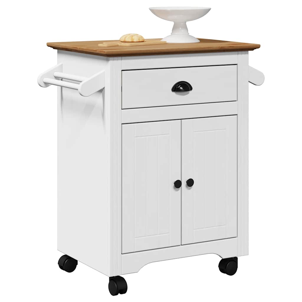 vidaXL Kitchen Trolley BODO 72x45x80 cm white