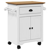 vidaXL Kitchen Trolley BODO 72x45x80 cm white