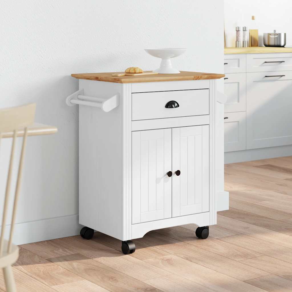 vidaXL Kitchen Trolley BODO 72x45x80 cm white