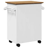 vidaXL Kitchen Trolley BODO 72x45x80 cm white