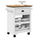 vidaXL Kitchen Trolley BODO 67.5x45x80 cm white
