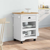 vidaXL Kitchen Trolley BODO 67.5x45x80 cm white
