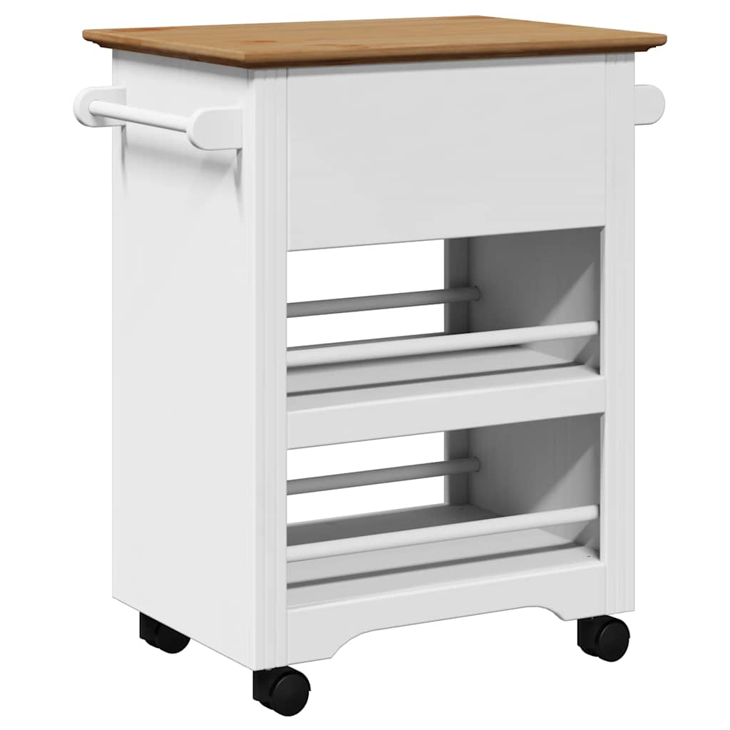 vidaXL Kitchen Trolley BODO 67.5x45x80 cm white
