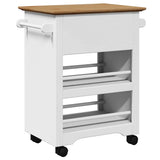 vidaXL Kitchen Trolley BODO 67.5x45x80 cm white