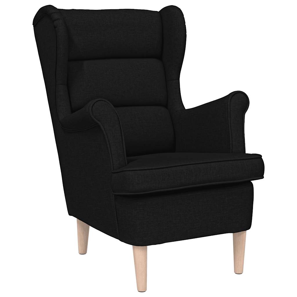 vidaXL Armchair with footrest fabric light grey