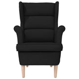 vidaXL Armchair with footrest fabric light grey