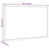 vidaXL Magnetisch whiteboard met massief grenenhouten frame 40x30 cm