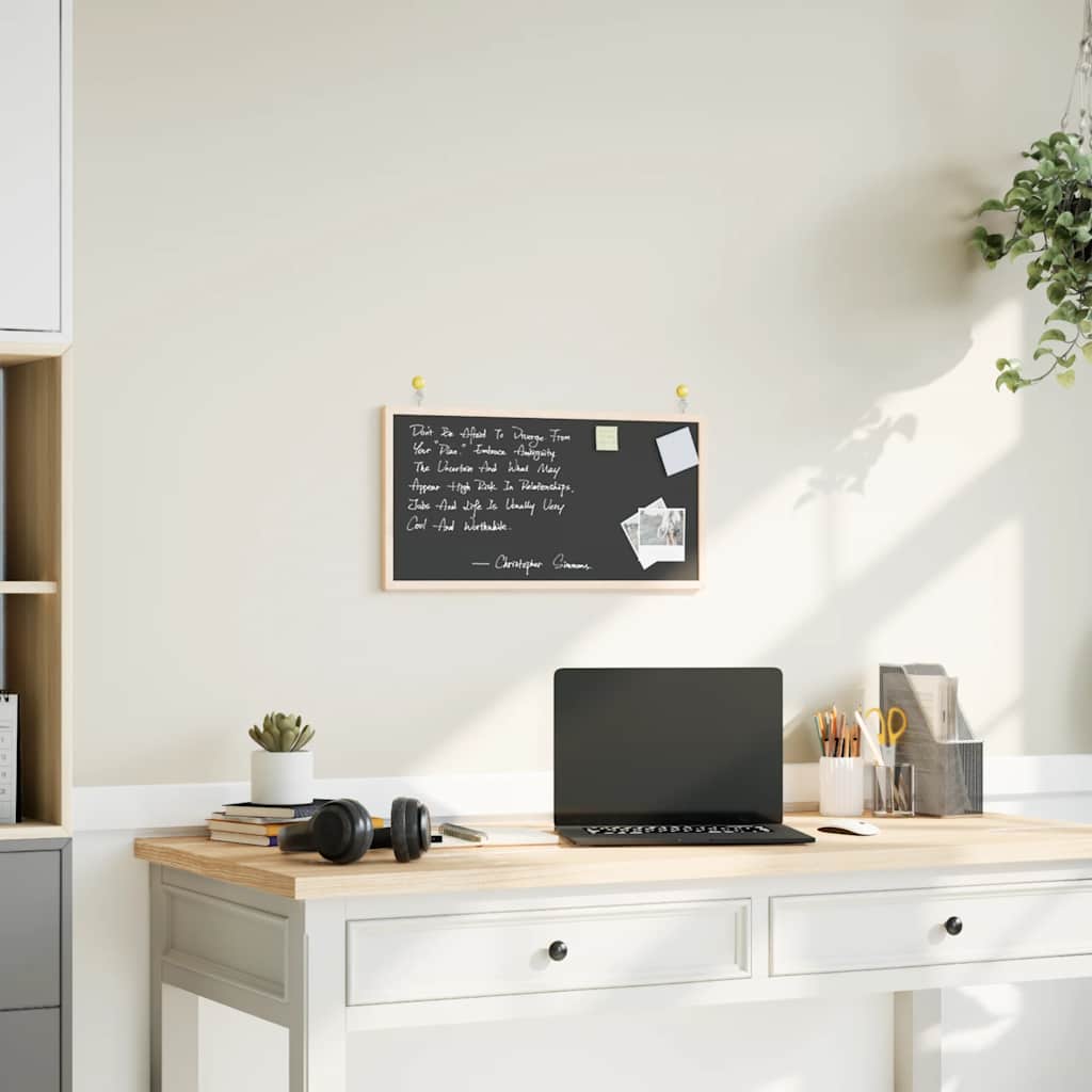vidaXL Magnetisch whiteboard met massief grenenhouten frame 40x30 cm