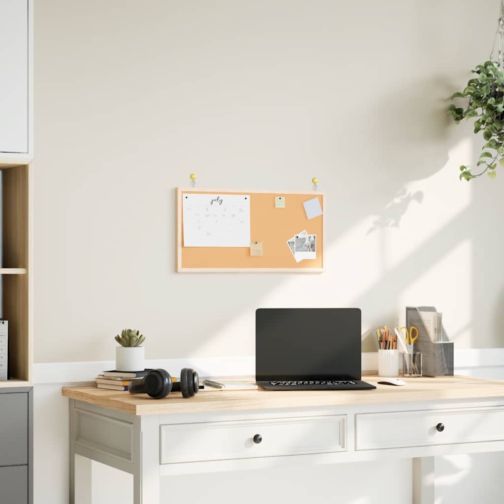 vidaXL Magnetisch whiteboard met massief grenenhouten frame 40x30 cm