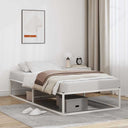 vidaXL Metal Bed Frame Black 90x200 cm