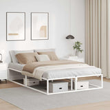 vidaXL Cadre de lit métal noir 90x200 cm