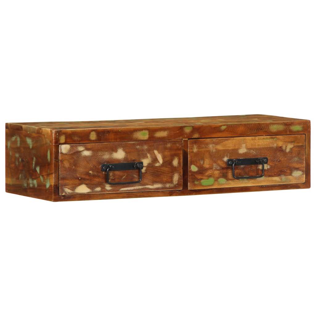 vidaXL Tv-meubel wandmontage 60x30x19 cm massief gerecycled hout
