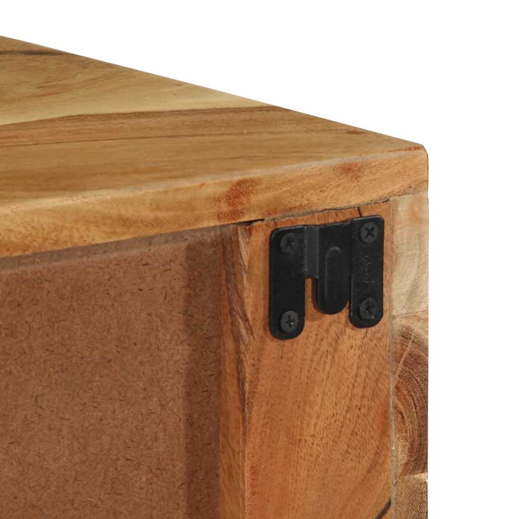 vidaXL Tv-meubel wandmontage 60x30x19 cm massief gerecycled hout