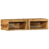 vidaXL Tv-meubel wandmontage 40x30x19 cm massief ruw mangohout