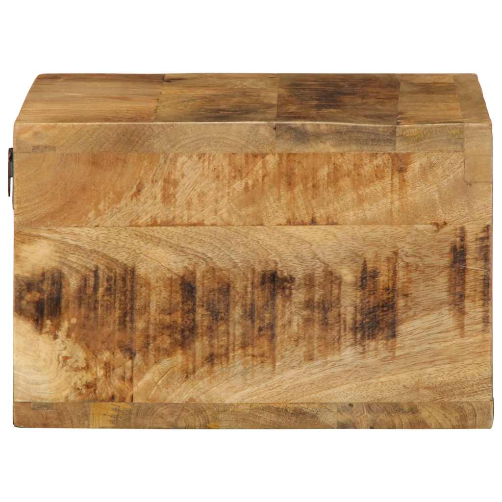 vidaXL Tv-meubel wandmontage 40x30x19 cm massief ruw mangohout