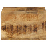 vidaXL Tv-meubel wandmontage 40x30x19 cm massief ruw mangohout