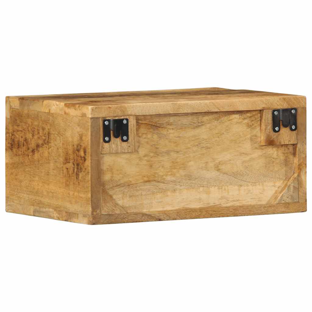 vidaXL Tv-meubel wandmontage 40x30x19 cm massief ruw mangohout