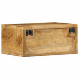 vidaXL Tv-meubel wandmontage 40x30x19 cm massief ruw mangohout