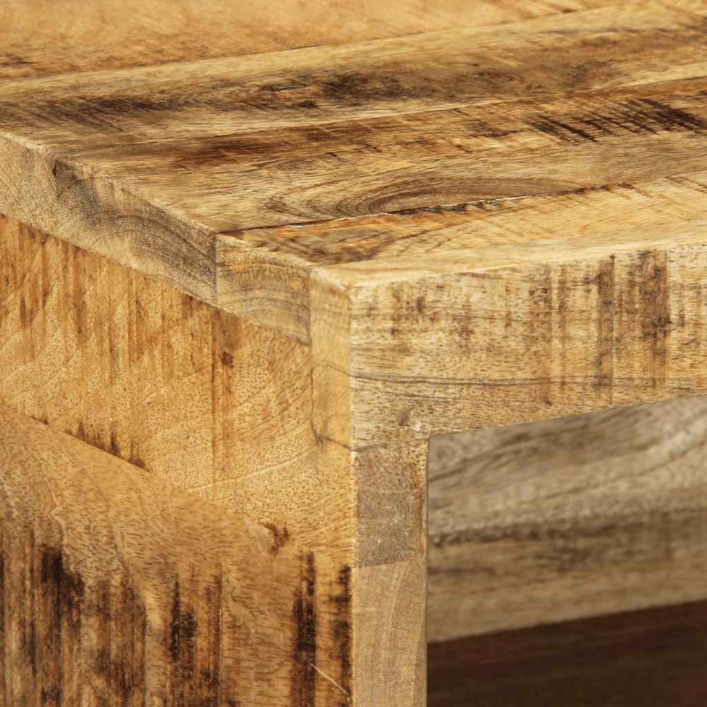 vidaXL Tv-meubel wandmontage 40x30x19 cm massief ruw mangohout