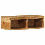 vidaXL Wall-Mounted TV Cabinet 60x30x19 cm Solid Rough Mango Wood