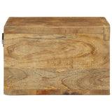 vidaXL Wall-Mounted TV Cabinet 60x30x19 cm Solid Rough Mango Wood