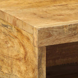 vidaXL Wall-Mounted TV Cabinet 60x30x19 cm Solid Rough Mango Wood