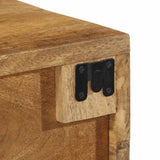 vidaXL Wall-Mounted TV Cabinet 60x30x19 cm Solid Rough Mango Wood