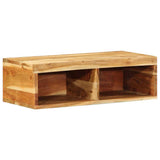 vidaXL Wall-Mounted TV Cabinet 60x30x19 cm Solid Rough Mango Wood