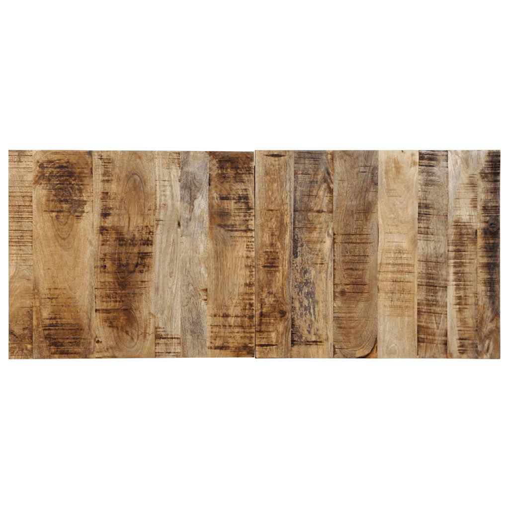 vidaXL Hoofdbord 120 cm massief ruw mangohout